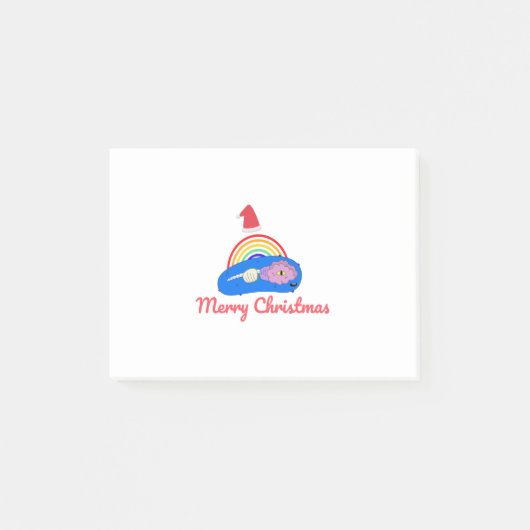 Vrolijk Kerstfeest - Positieve Energie - Regenboog Post-it® Notes (Voorkant)