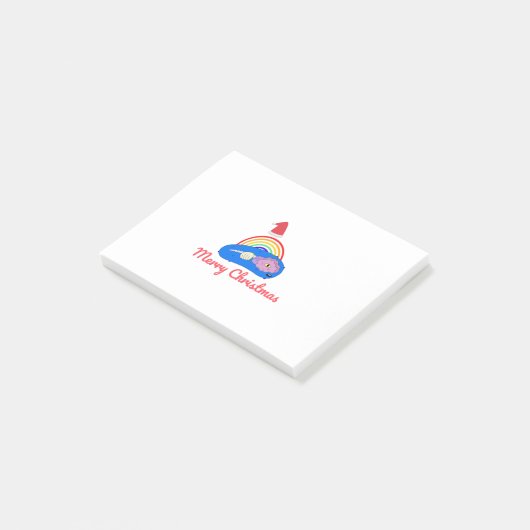 Vrolijk Kerstfeest - Positieve Energie - Regenboog Post-it® Notes (Schuin)