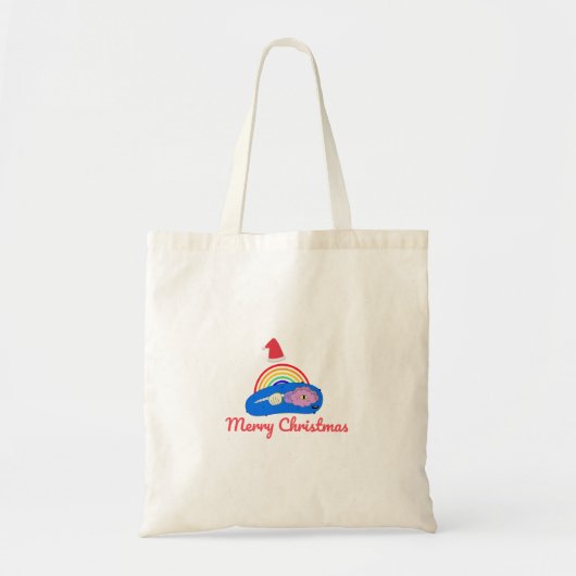 Vrolijk Kerstfeest - Positieve Energie - Regenboog Tote Bag (Voorkant)