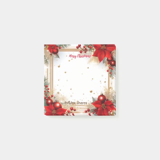 Vrolijk kerstfeest post-it® notes (Voorkant)