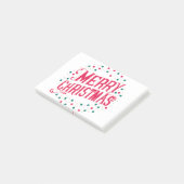 Vrolijk kerstfeest post-it® notes (Schuin)