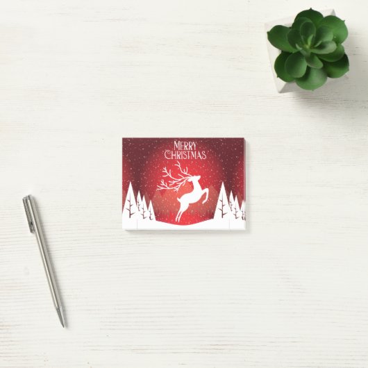 Vrolijk kerstfeest post-it® notes (Kantoor)