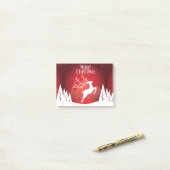 Vrolijk kerstfeest post-it® notes (Op bureau)