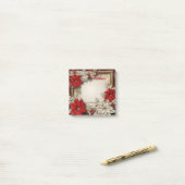 Vrolijk kerstfeest post-it® notes (Op bureau)