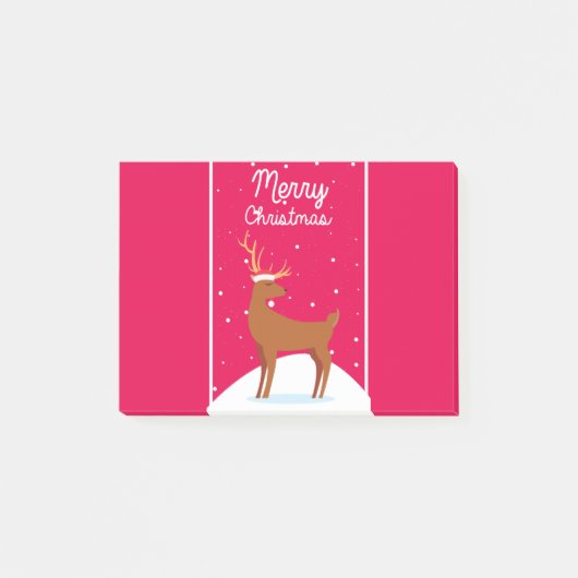 Vrolijk kerstfeest post-it® notes (Voorkant)