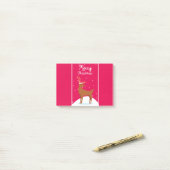 Vrolijk kerstfeest post-it® notes (Op bureau)