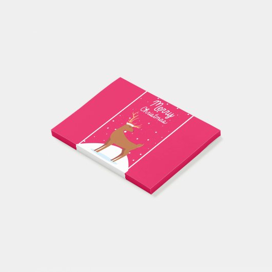 Vrolijk kerstfeest post-it® notes (Schuin)