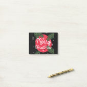 Vrolijk kerstfeest post-it® notes (Op bureau)