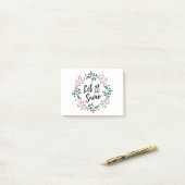 Vrolijk kerstfeest post-it® notes (Op bureau)