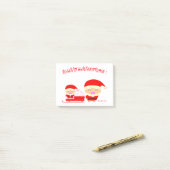 Vrolijk kerstfeest post-it® notes (Op bureau)
