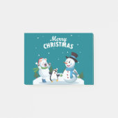 Vrolijk kerstfeest post-it® notes (Voorkant)