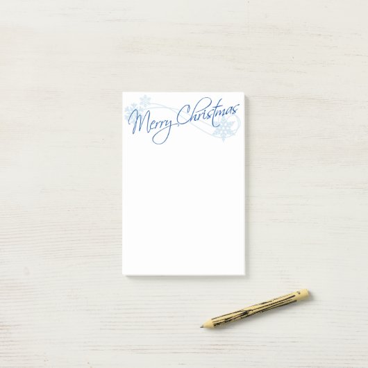 Vrolijk kerstfeest post-it® notes (Op bureau)