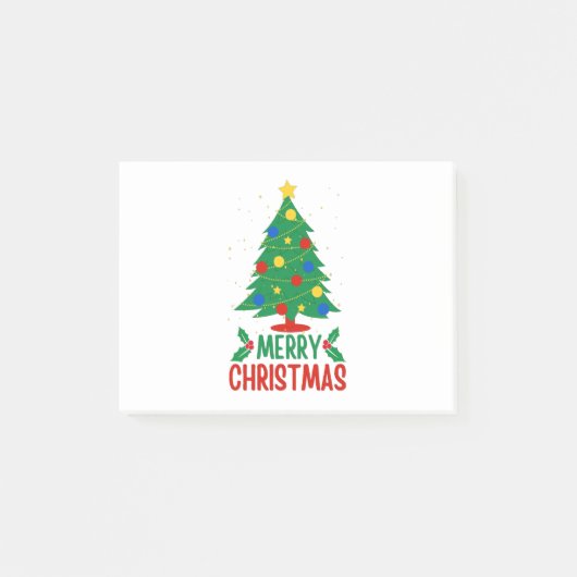 Vrolijk kerstfeest post-it® notes (Voorkant)
