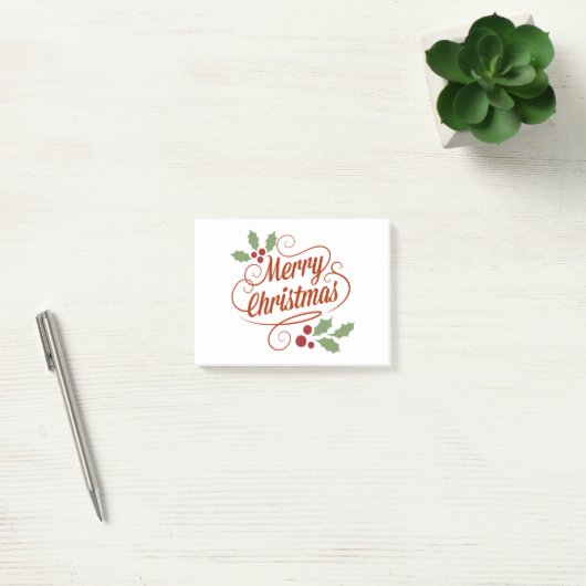 Vrolijk kerstfeest post-it® notes (Kantoor)