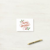 Vrolijk kerstfeest post-it® notes (Op bureau)