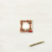 Vrolijk kerstfeest post-it® notes (Op bureau)