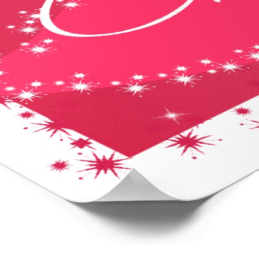 Vrolijk kerstfeest ~ poster (Hoek)