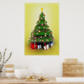 Vrolijk kerstfeest poster (Keuken)