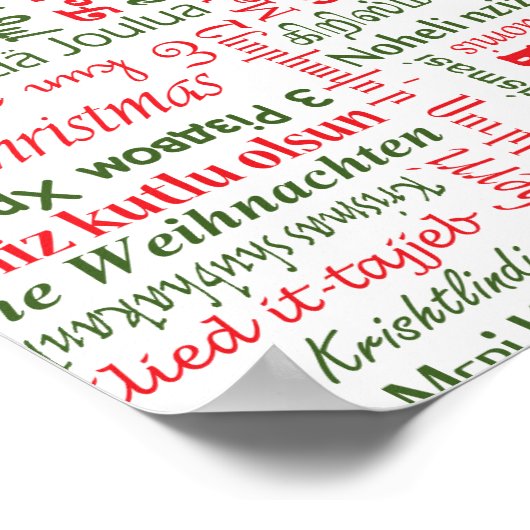 Vrolijk kerstfeest! poster (Hoek)