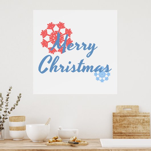 Vrolijk kerstfeest poster (Keuken)