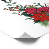 Vrolijk kerstfeest poster (Hoek)