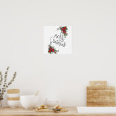 Vrolijk kerstfeest poster (Keuken)