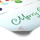 Vrolijk kerstfeest poster (Hoek)