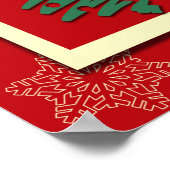 Vrolijk kerstfeest poster (Hoek)