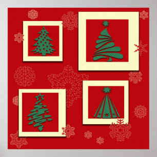 Vrolijk kerstfeest poster