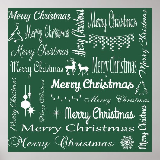 Vrolijk kerstfeest poster (Voorkant)