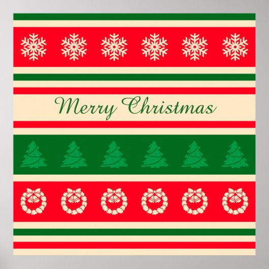 Vrolijk kerstfeest poster (Voorkant)