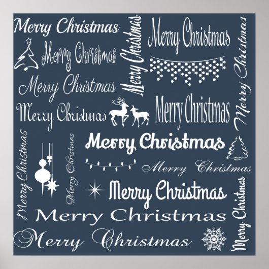 Vrolijk kerstfeest poster (Voorkant)