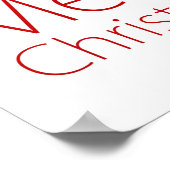 Vrolijk kerstfeest! poster (Hoek)