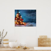 Vrolijk kerstfeest poster (Keuken)