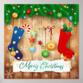 Vrolijk kerstfeest poster (Voorkant)