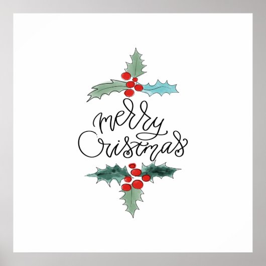 Vrolijk kerstfeest poster (Voorkant)