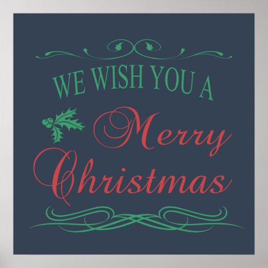 Vrolijk kerstfeest poster (Voorkant)