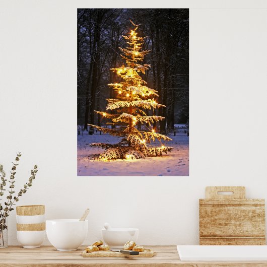 Vrolijk kerstfeest poster (Keuken)