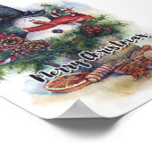 Vrolijk kerstfeest poster (Hoek)