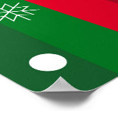 Vrolijk kerstfeest poster (Hoek)