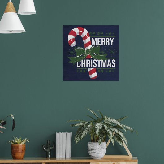 Vrolijk kerstfeest poster (Woonkamer 1)