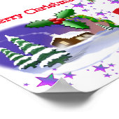 Vrolijk kerstfeest poster (Hoek)