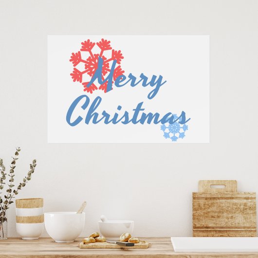 Vrolijk kerstfeest poster (Keuken)