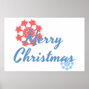 Vrolijk kerstfeest poster