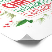 Vrolijk kerstfeest poster (Hoek)