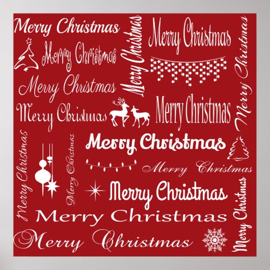 Vrolijk kerstfeest poster (Voorkant)