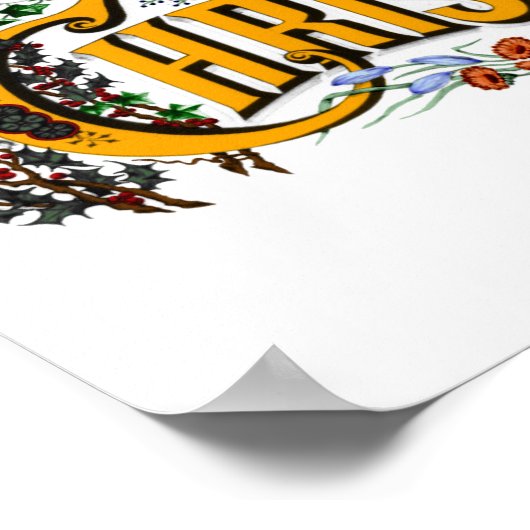 Vrolijk kerstfeest Posters (Hoek)