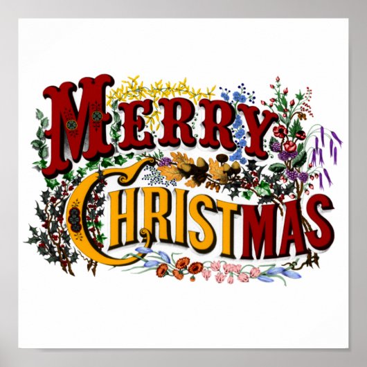 Vrolijk kerstfeest Posters (Voorkant)