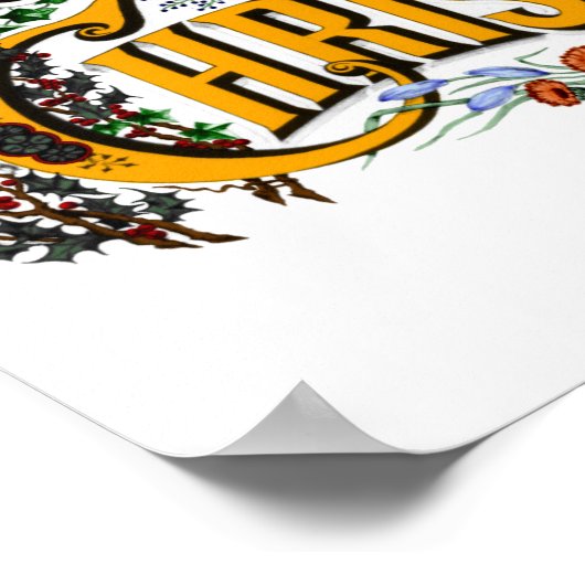 Vrolijk kerstfeest Posters (Hoek)