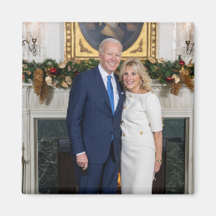 Vrolijk kerstfeest, President Joe Biden en 1st Lad Magneet